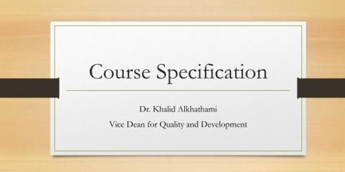 course spec cams